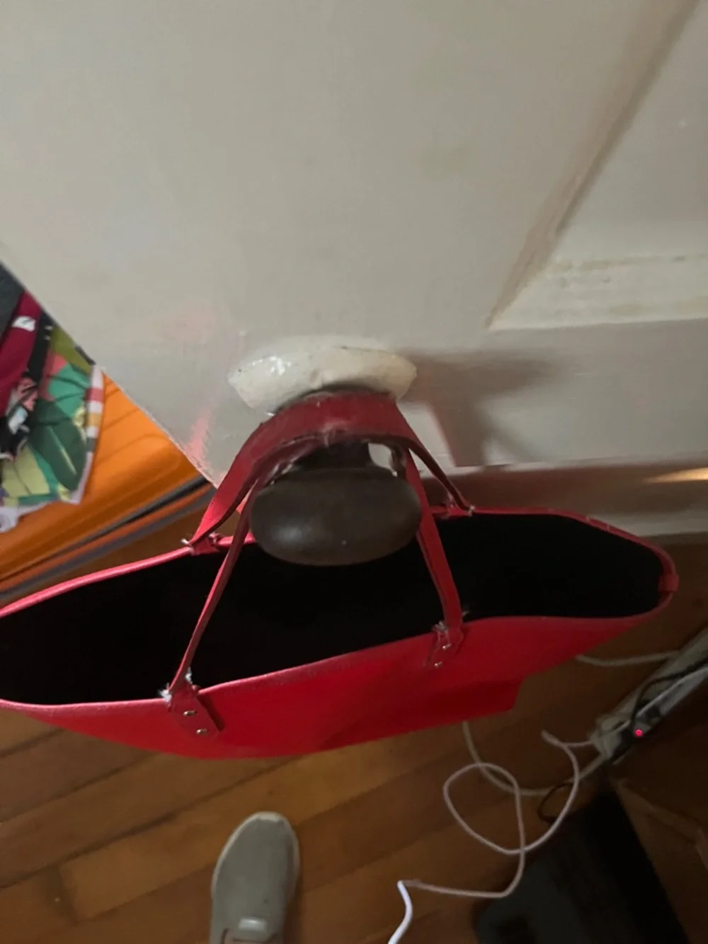 Coach Red Saffiano Leather Tote with Gold Logo Hardware & RED REVERSIBLE!!! - Picture 3 of 7